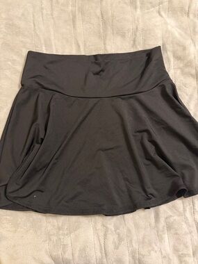 Women's Black Flared Skirt - Brand Not Visible swim cover up